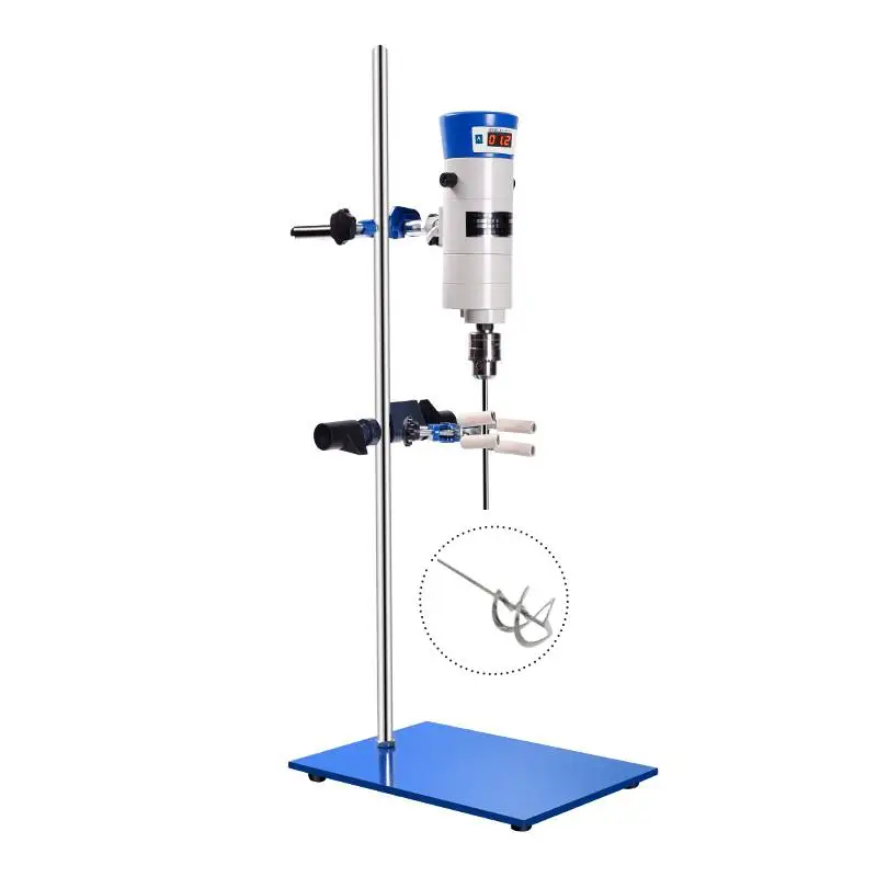 laboratory small constant speed stirrer with screw impeller 4